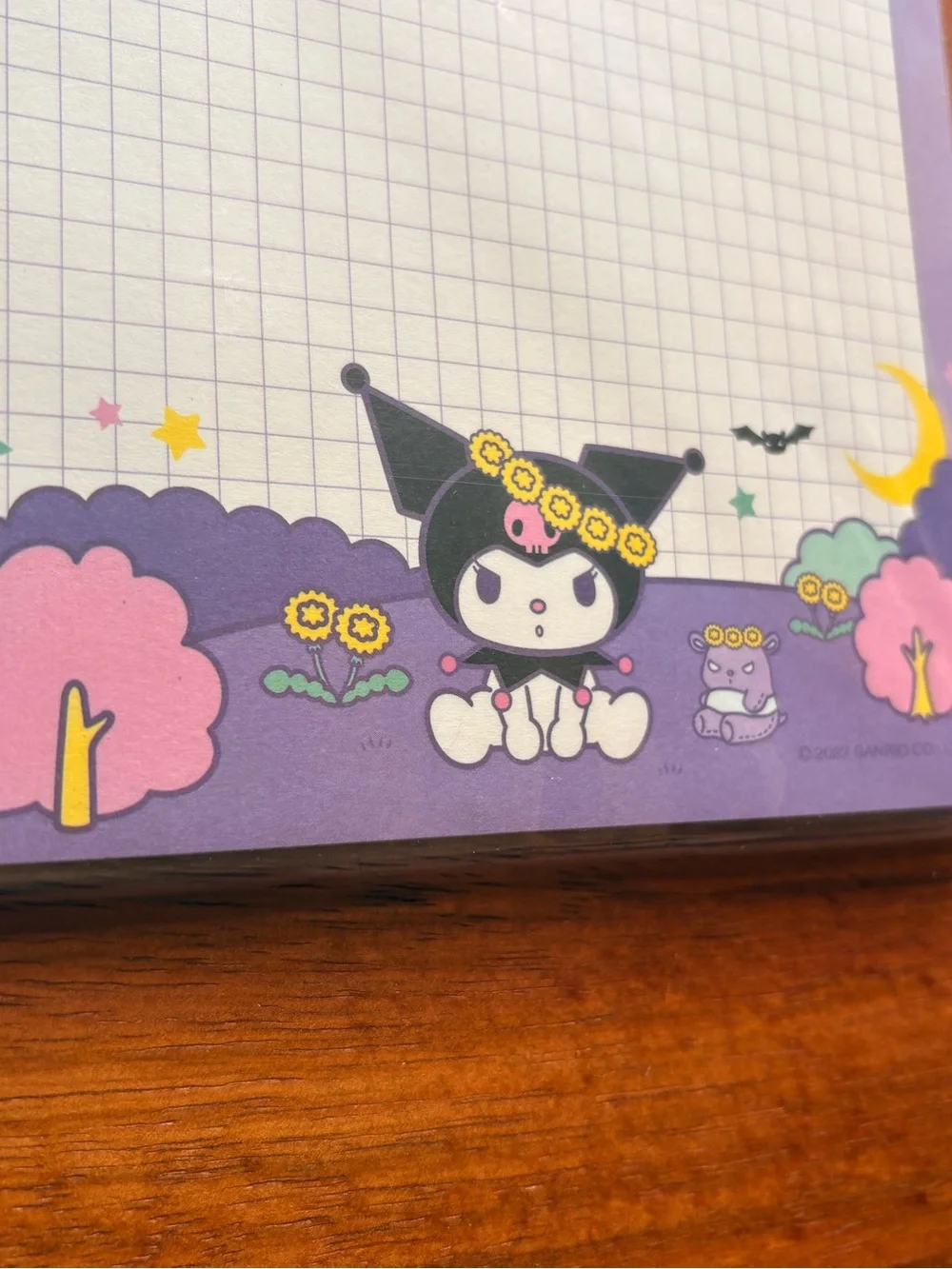 Kuromi notepad for organization